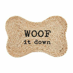 Mud Pie Jute Dog Bowl Mat - Eden Lifestyle