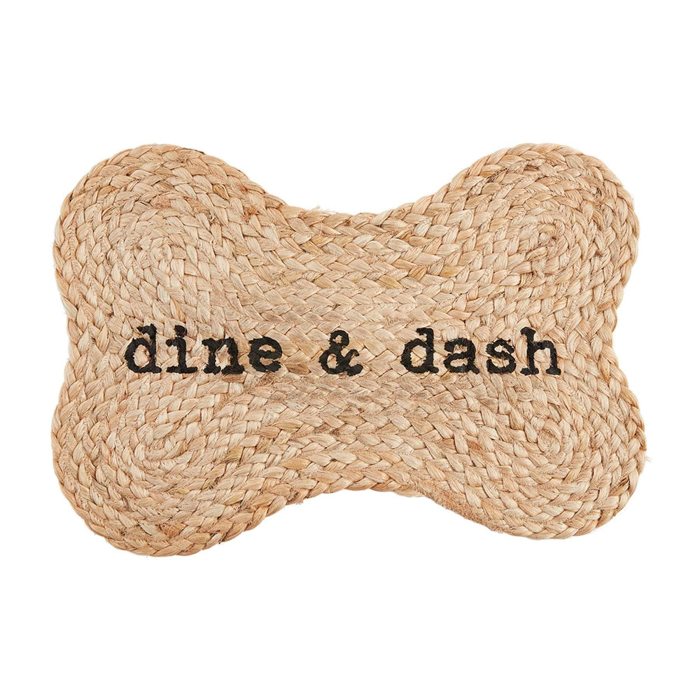 Mud Pie Jute Dog Bowl Mat - Eden Lifestyle