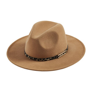 Mud Pie Leopard Band Fedoras - Eden Lifestyle