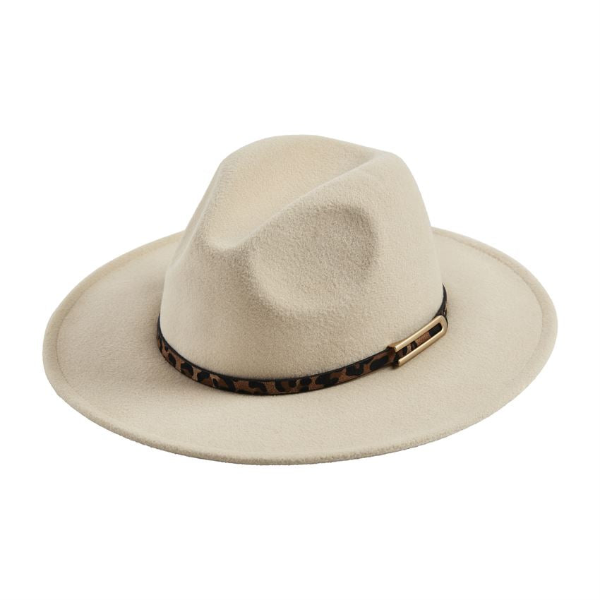 Mud Pie Leopard Band Fedoras - Eden Lifestyle