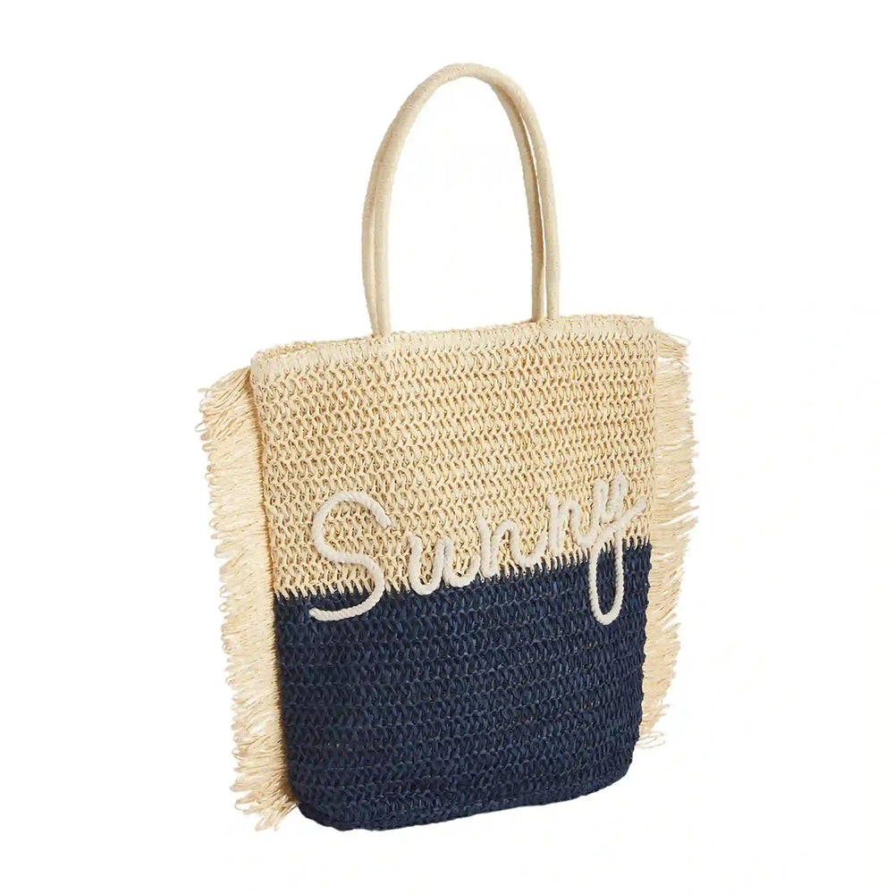 Mud pie top straw tote