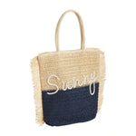 Mud Pie Sunny Color Block Tote - Eden Lifestyle