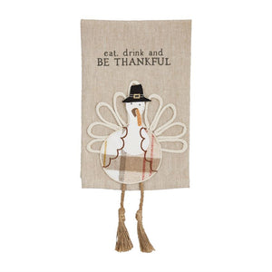 Mud Pie Turkey Dangle Leg Towel - Eden Lifestyle