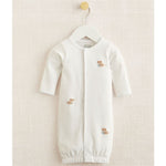 Mud Pie, Baby Boy Apparel - Pajamas,  Mud Pie - Blue French Knot Puppy Sleep Gown