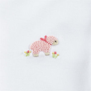 Mud Pie, Baby Girl Apparel - One-Pieces,  Mud Pie - French Knot Lamb Gown