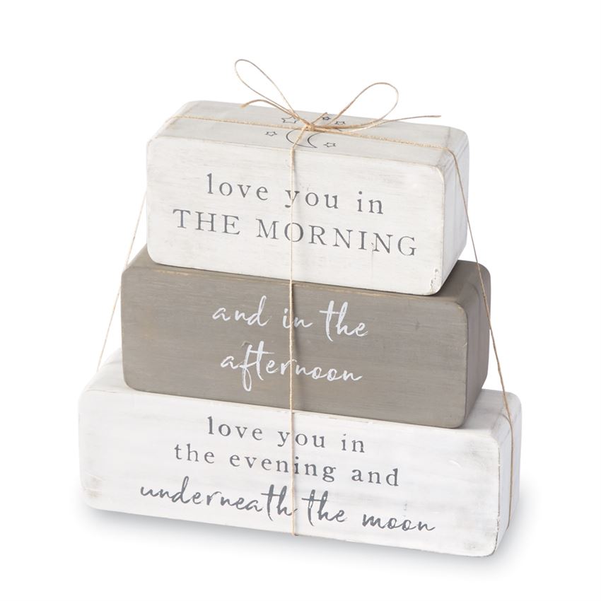 Mud Pie, Home - Decorations,  Mud Pie - Love Stacking Blocks