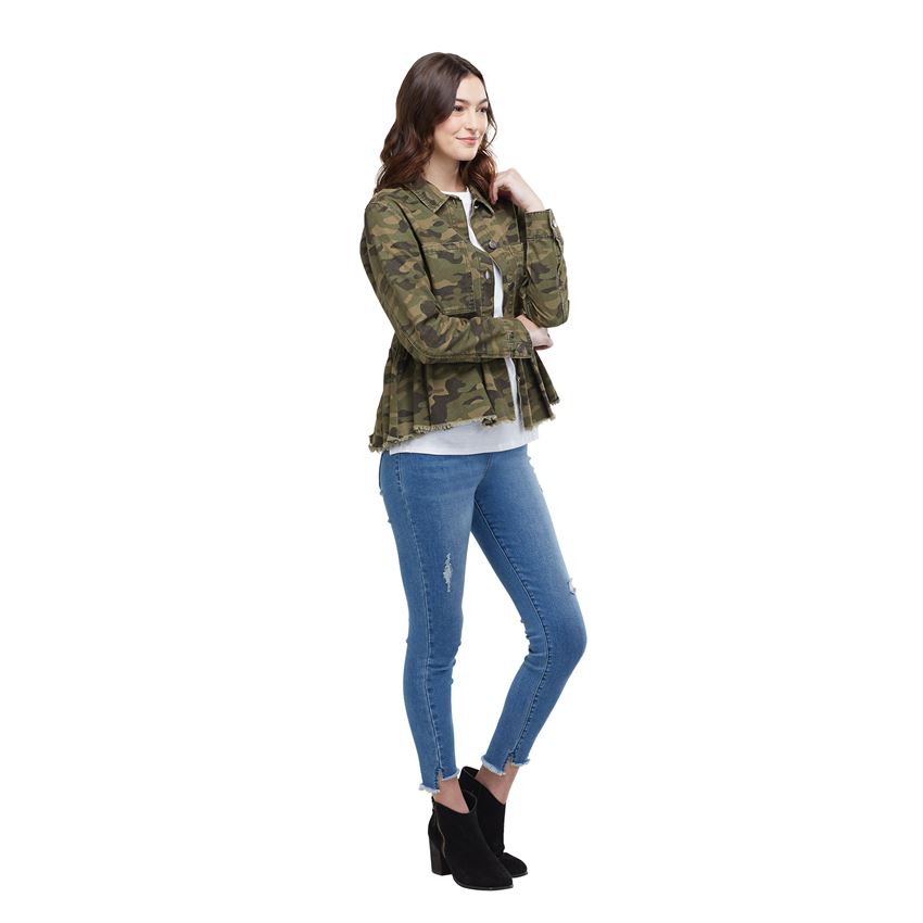 Mud Pie, Women - Outerwear,  Mud Pie Banks Jacket Green Camo