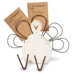 Mud Pie, Home - Decorations,  Mud Pie Thankful Turkey Card Holder