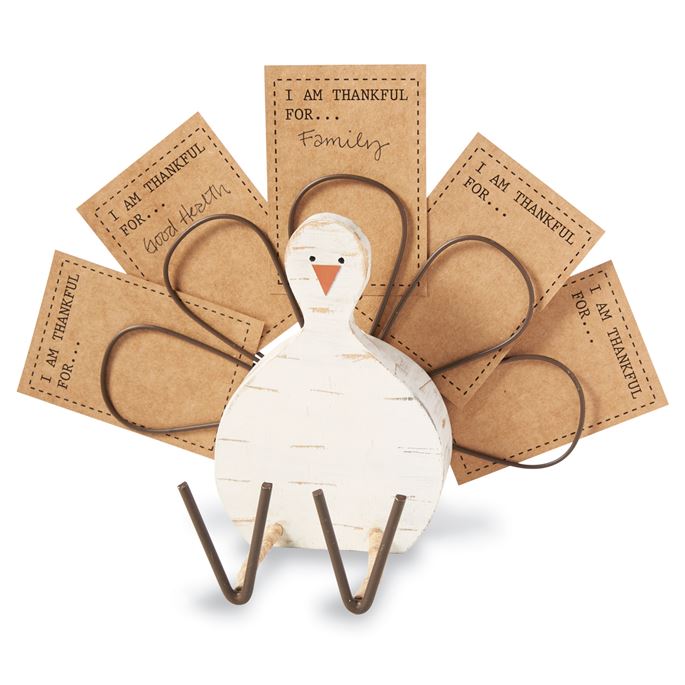 Mud Pie, Home - Decorations,  Mud Pie Thankful Turkey Card Holder