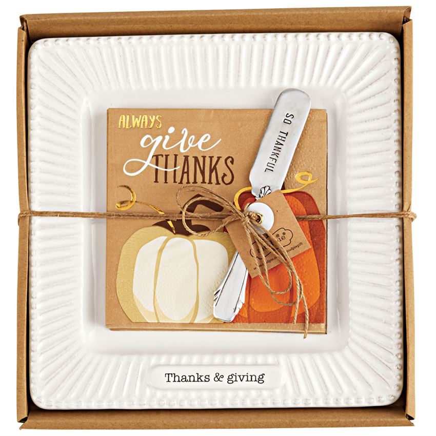Mud Pie, Home - Serving,  Mud Pie Give Thanks Thanksgiving Cheese Set