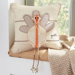 Mud Pie, Home - Decorations,  Mud Pie Turkey Dangle Leg Pillow Wrap