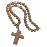 Mud Pie, Home - Decorations,  Mud Pie Wooden Cross Pendant Decor Beads