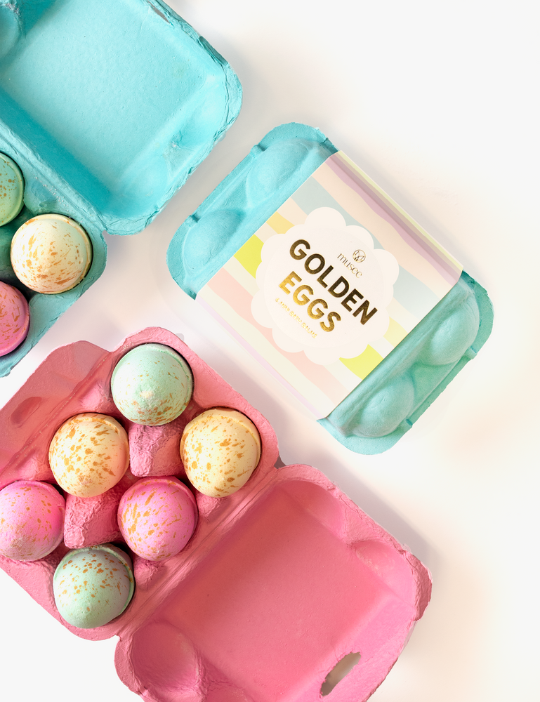 Pink Golden Eggs Bath Bomb Set - Eden Lifestyle