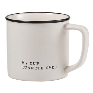 Eden Lifestyle, Home - Drinkware,  My Cup Runneth Over Coffee Mug