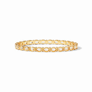 Mykonos Bangle Gold Clear Crystal - Eden Lifestyle