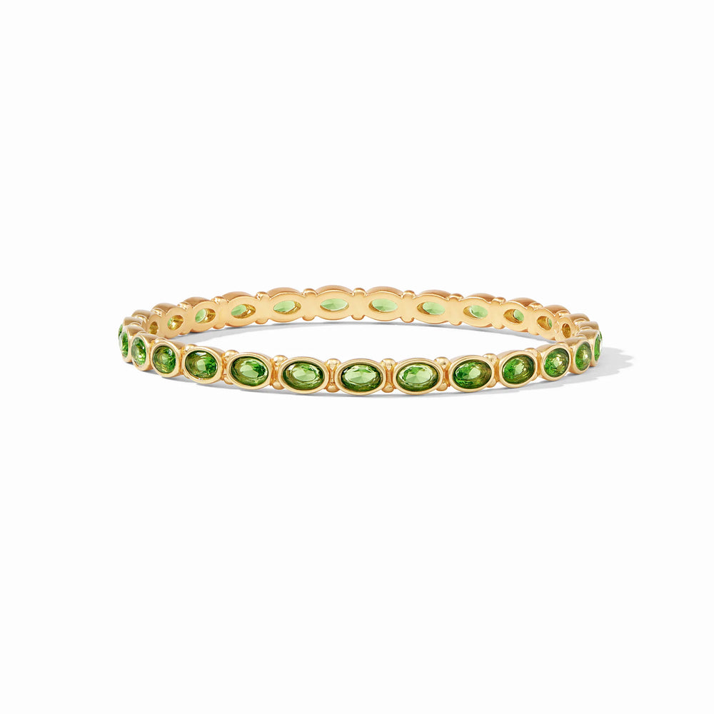 Mykonos Bangle Gold Clear Jade Green - Eden Lifestyle