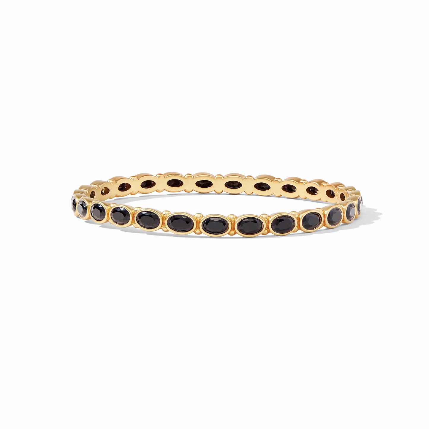 Mykonos Bangle Gold Obsidian Black - Eden Lifestyle