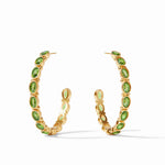 Mykonos Hoop Gold Clear Jade Green - Eden Lifestyle