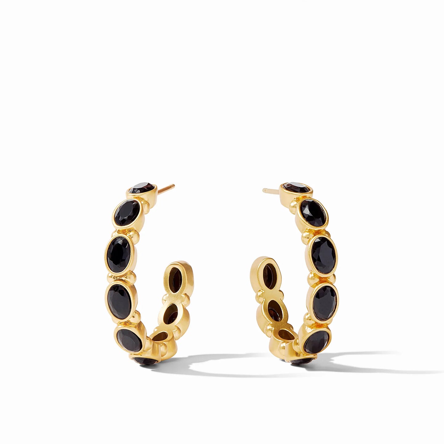 Mykonos Hoop Gold Obsidian Black - Eden Lifestyle