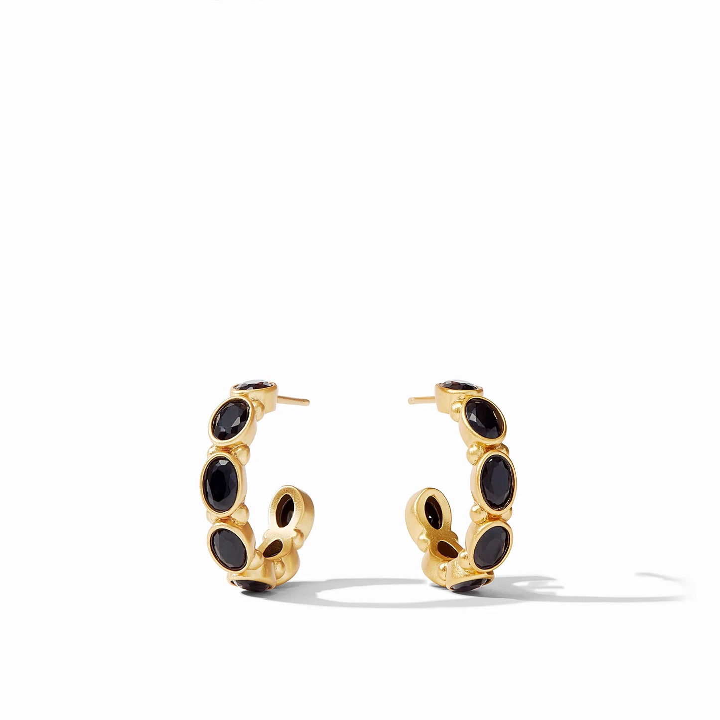 Mykonos Hoop Gold Obsidian Black - Eden Lifestyle