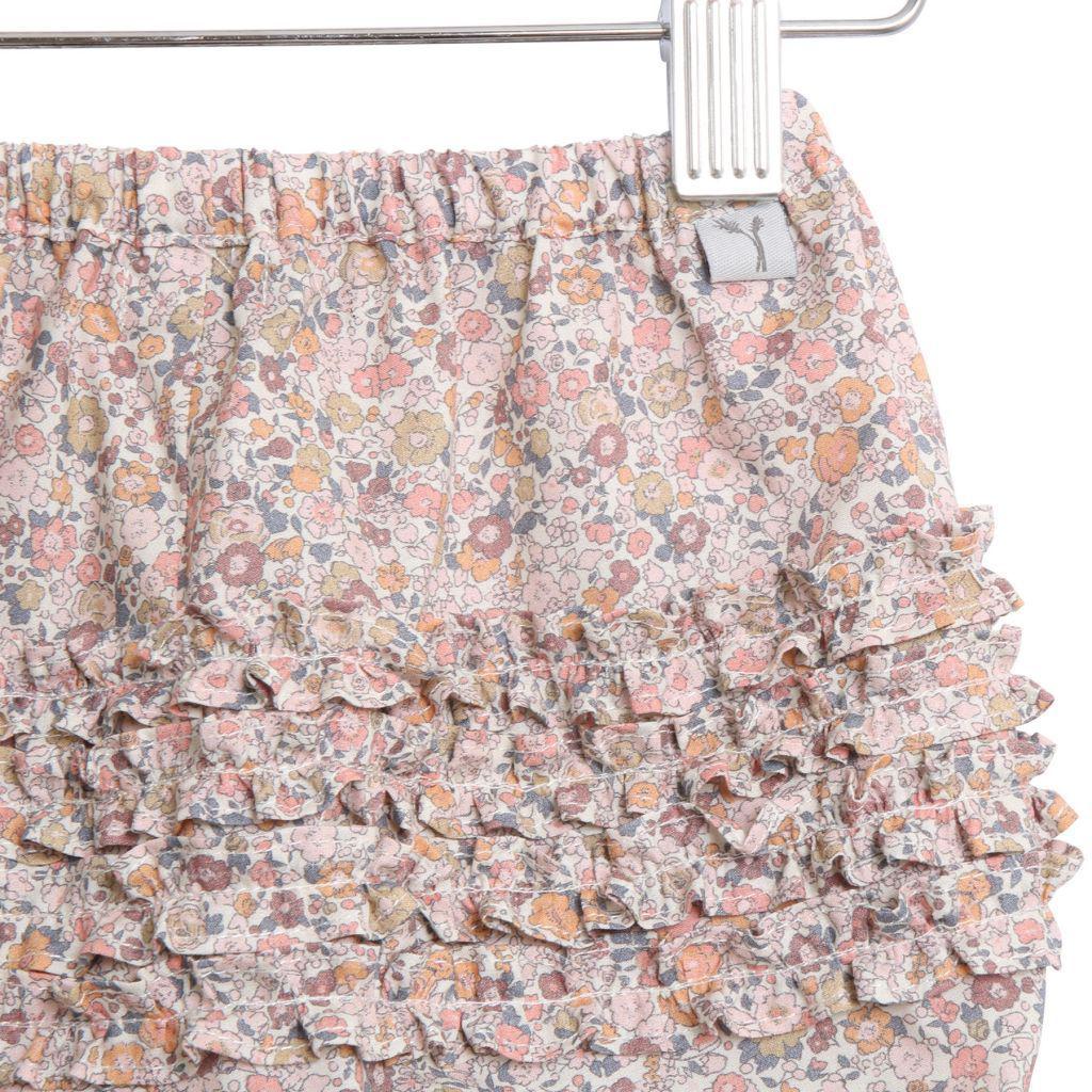 Wheat, Baby Girl Apparel - Bloomers,  Wheat Nappy Pants Ruffles - Eggshell