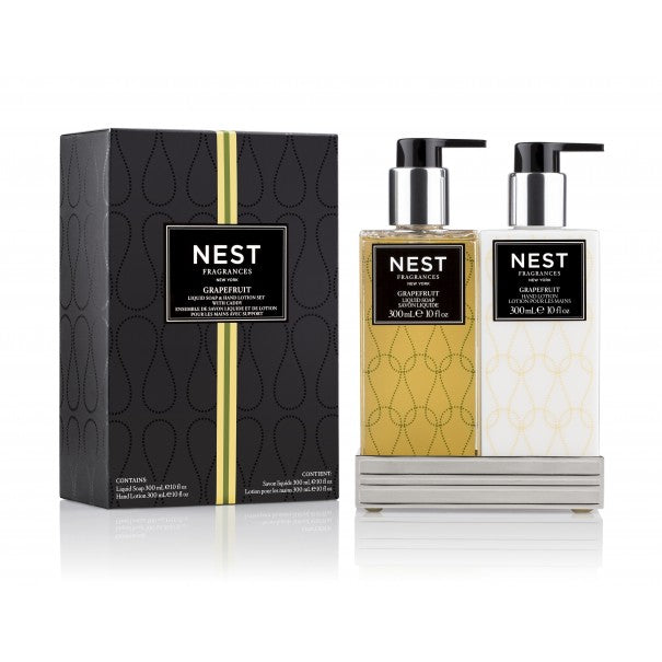 Nest Grapefruit Liquid Soap & Lotion & Caddy Set 10fl.oz/300 ml (x2) - Eden Lifestyle