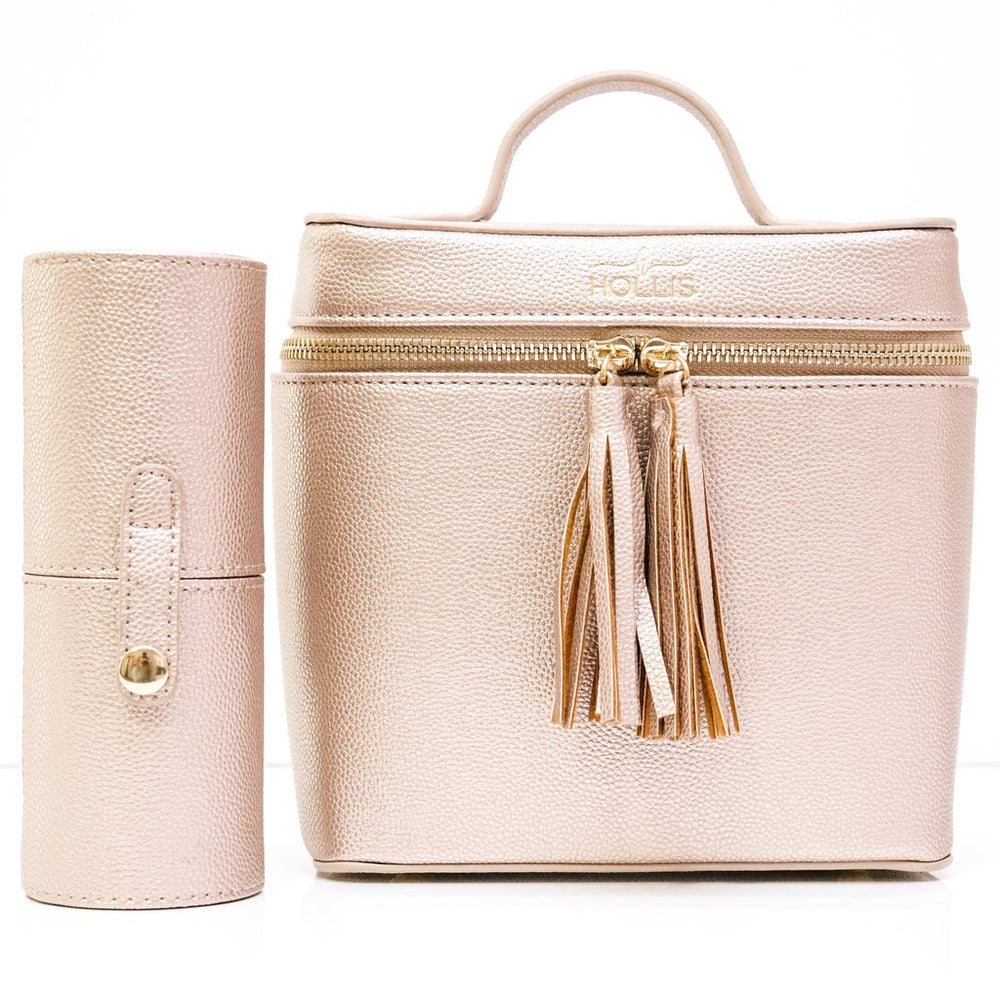Rose Gold Mini Makeup Travel Bag - Eden Lifestyle