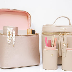Rose Gold Mini Makeup Travel Bag - Eden Lifestyle