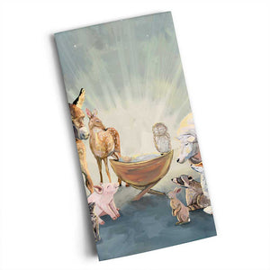 O Come Let Us Adore Him Tea Towel - Eden Lifestyle