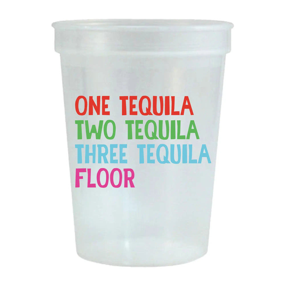 One Tequila Two Tequila Cheeky Fiesta Stadium Cup - Set of 6 - Eden Lifestyle