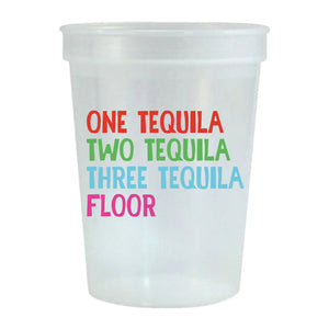 One Tequila Two Tequila Cheeky Fiesta Stadium Cup - Set of 6 - Eden Lifestyle