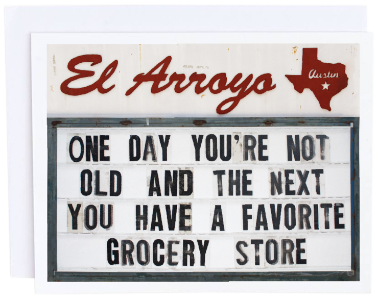 El Arroyo, Gifts - Greeting Cards,  El Arroyo Grocery Store Card
