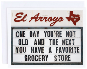 El Arroyo, Gifts - Greeting Cards,  El Arroyo Grocery Store Card