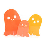 Orange Set Opaque Acrylic Ghost Decorations - Eden Lifestyle