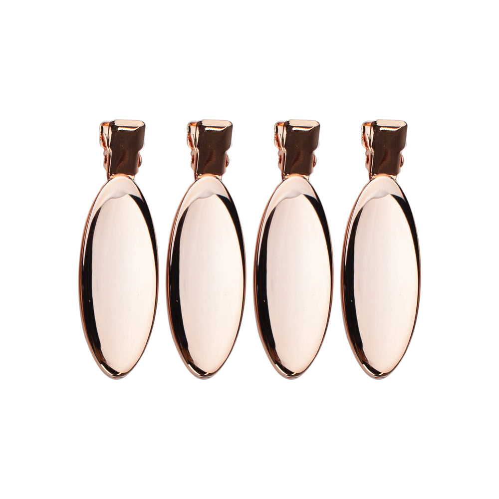 Oval Rose Gold Creaseless Clips - Eden Lifestyle