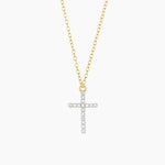 Cross Pendant Diamond Necklace - Eden Lifestyle