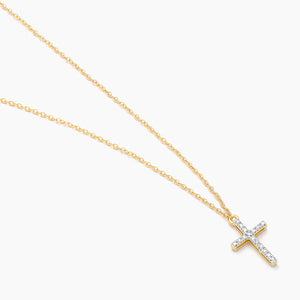Cross Pendant Diamond Necklace - Eden Lifestyle