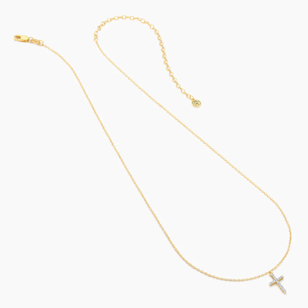 Cross Pendant Diamond Necklace - Eden Lifestyle
