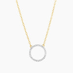 Standing O Pendant Diamond Necklace - Eden Lifestyle
