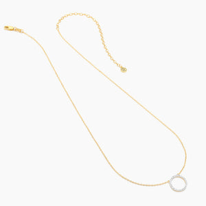 Standing O Pendant Diamond Necklace - Eden Lifestyle