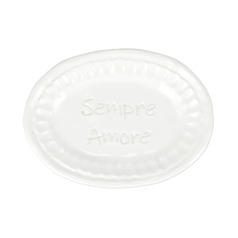 PIETRA SERENA SEMPRE AMORE SMALL OVAL PLATE - Eden Lifestyle