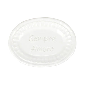 PIETRA SERENA SEMPRE AMORE SMALL OVAL PLATE - Eden Lifestyle
