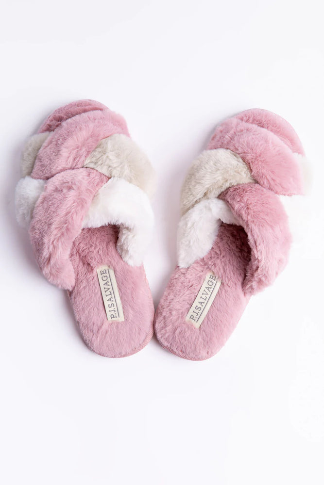 PJ Salvage Luxe Plush Slides - Eden Lifestyle