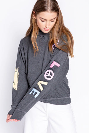 PJ Salvage Peace & Love Hoodie Set - Eden Lifestyle