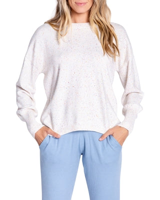 PJ Salvage Speckled in Ivory Long Sleeve Top - Eden Lifestyle