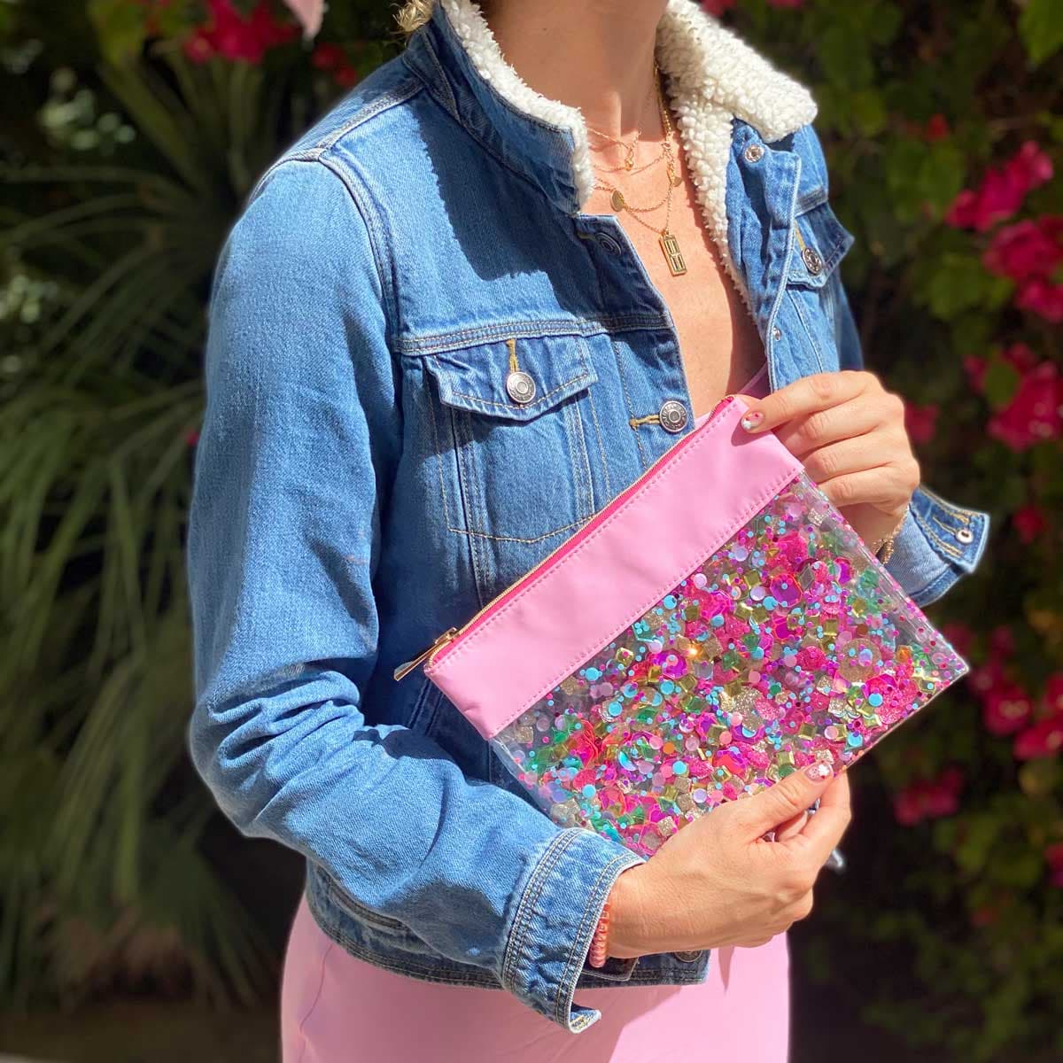 Be  Gem Confetti Everything Pouch - Eden Lifestyle