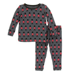 KicKee Pants, Boy - Pajamas,  KicKee Pants - Long Sleeve Pajama Set in Queens Guard