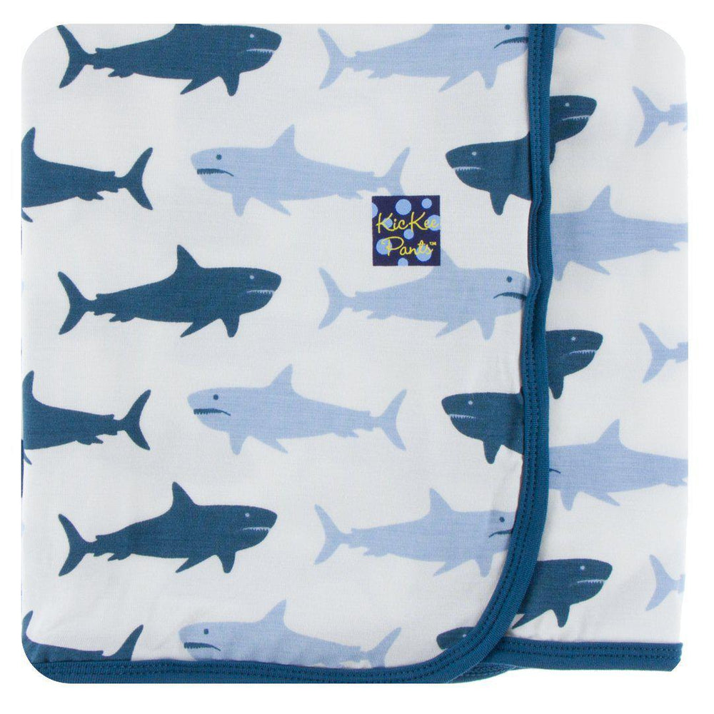 KicKee Pants, Baby - Blankets,  KicKee Pants - Swaddling Blanket- Megalodon