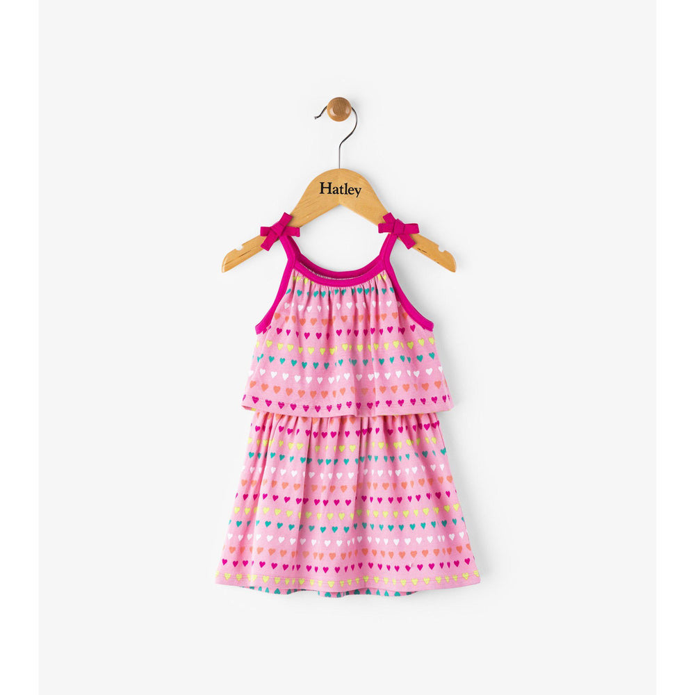 Hatley, Girl - Dresses,  Hatley Heart Stripes Mini Layered Dress