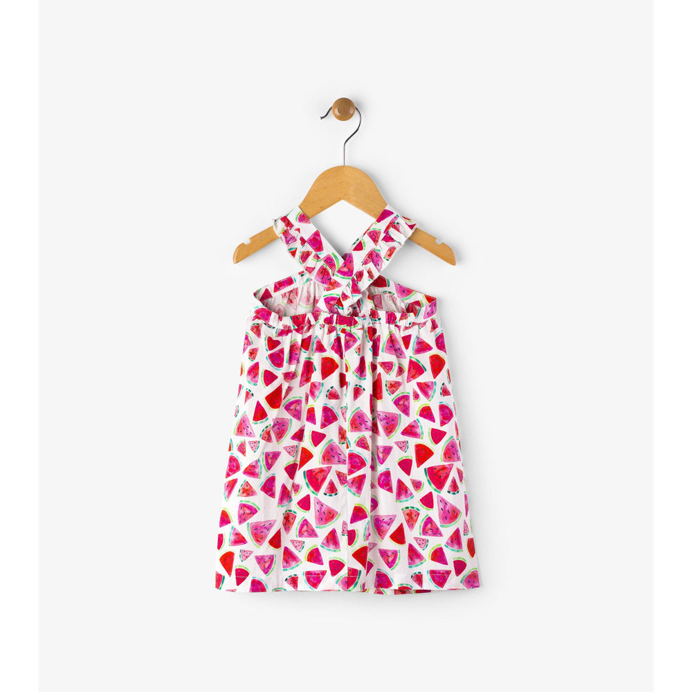 Hatley, Girl - Dresses,  Hatley Juicy Watermelon Baby Crisscross Dress